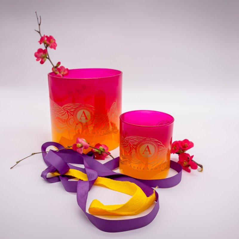 Laquage dégradé sur verre à bougie