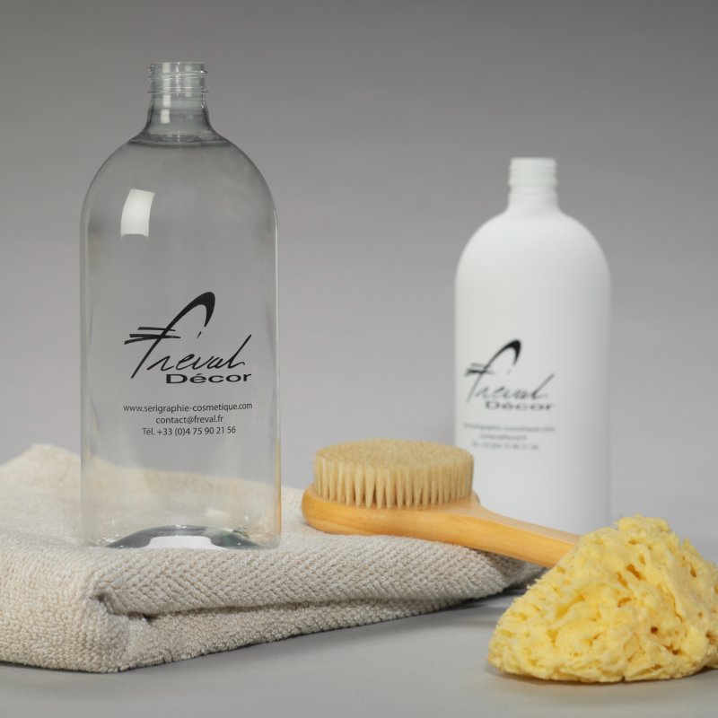 Lacquering and screen printing for PET& RPET bottles